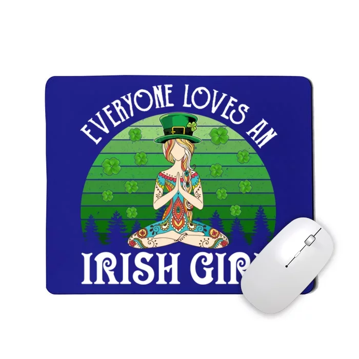 St Patricks Day Everyone Loves An Irish Yoga Gift Mousepad