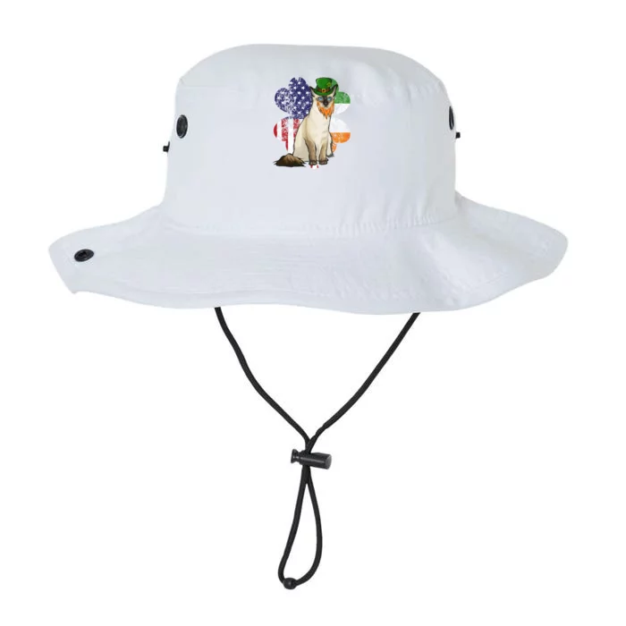 St Patricks Day Irish American Flag Balinesegiftjavanese Cat Great Gift Legacy Cool Fit Booney Bucket Hat