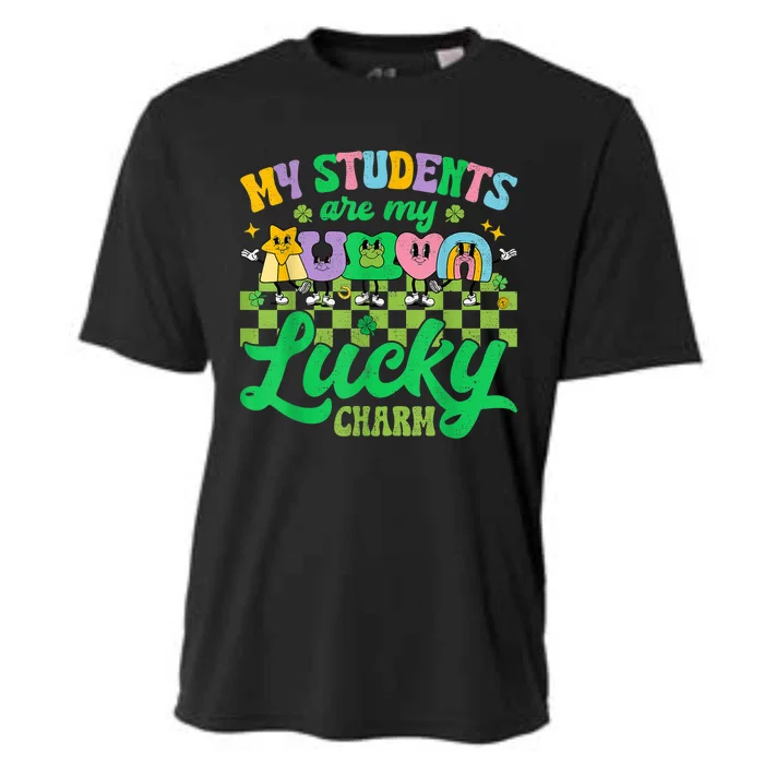 St Patricks Day Teacher Shirt My Students Are My Lucky Charm Cooling Performance Crew T-Shirt