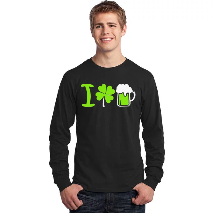 Saint Patrick's Day I Love Beer Tall Long Sleeve T-Shirt