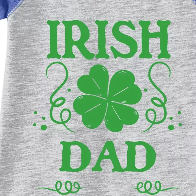 St Patricks Day Proud Irish Dad Clover Shamrock Father Cool Gift Infant Baby Jersey Bodysuit