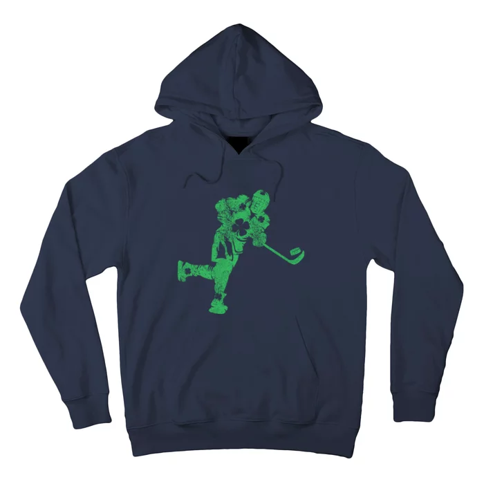 St Patricks Day Hockey Irish Boy Saint PaddyS Shamrock Hoodie