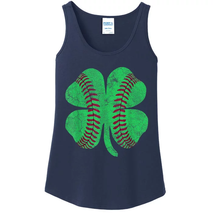 St Patricks Day Shamrock Baseball Saint Paddy's Kids Boys Ladies Essential Tank