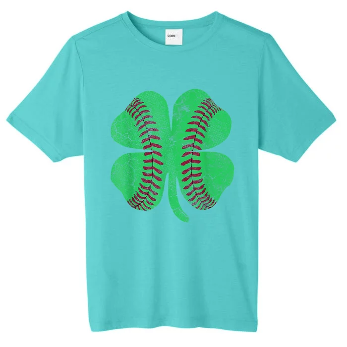 St Patricks Day Shamrock Baseball Saint Paddy's Kids Boys ChromaSoft Performance T-Shirt