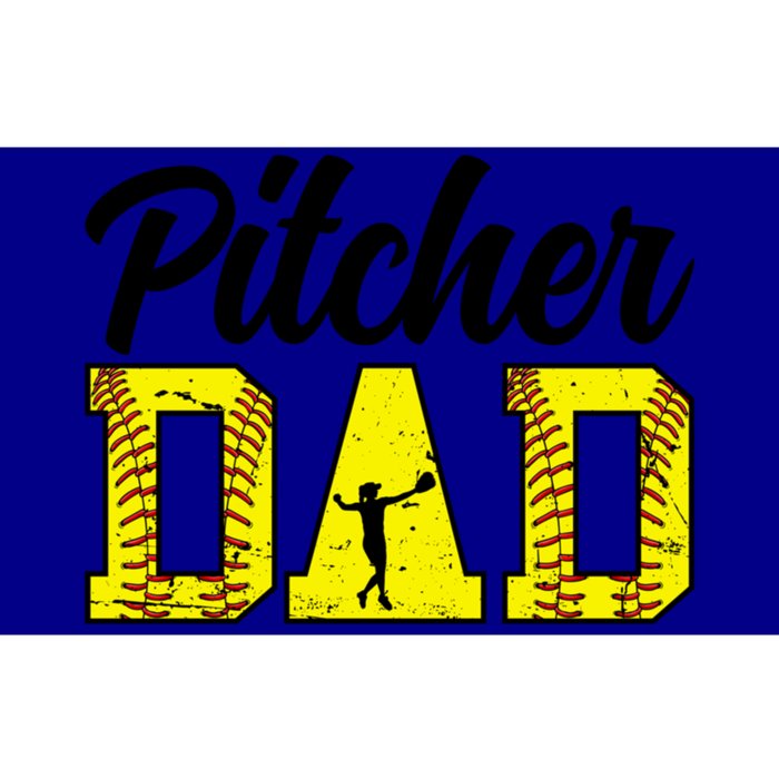 Softball Pitcher Dad Of A Softball Pitcher Father Funny Gift Bumper Sticker