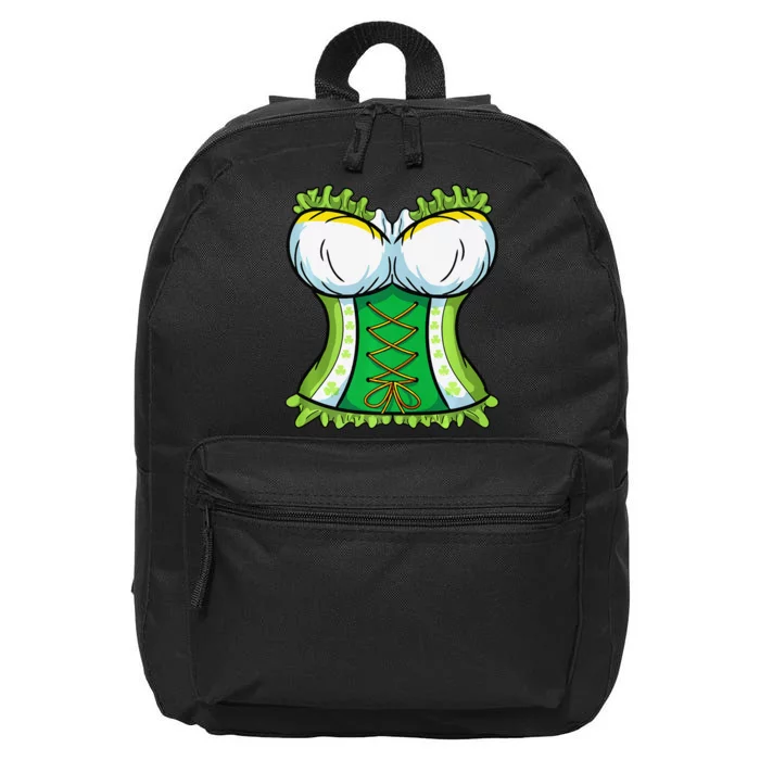 St. Patrick's Day Women's Leprechaun Costume 16 in Basic Backpack