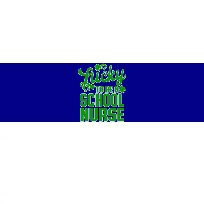 St Patrick's Day School Nurse Design Gift Bumper Sticker