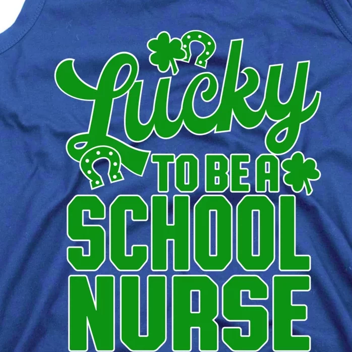 St Patrick's Day School Nurse Design Gift Tank Top