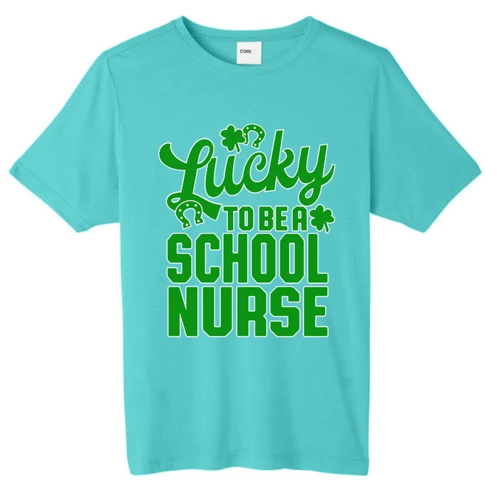 St Patrick's Day School Nurse Design Gift ChromaSoft Performance T-Shirt