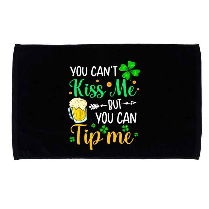 St Patrick's Day Lucky Shamrock Waitress Bartender Waiter Great Gift Microfiber Hand Towel