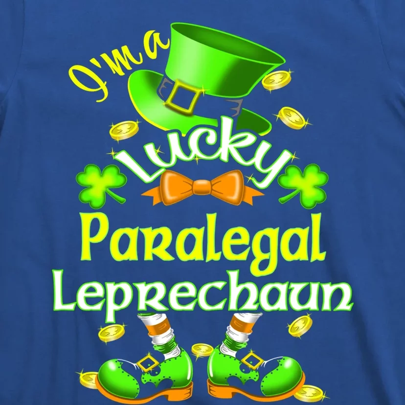 St Patrick's Day Paralegal Costume I'm A Lucky Leprechaun Funny Gift T-Shirt