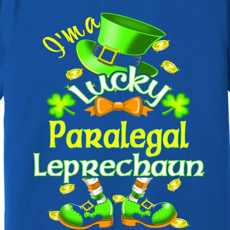 St Patrick's Day Paralegal Costume I'm A Lucky Leprechaun Funny Gift Premium T-Shirt