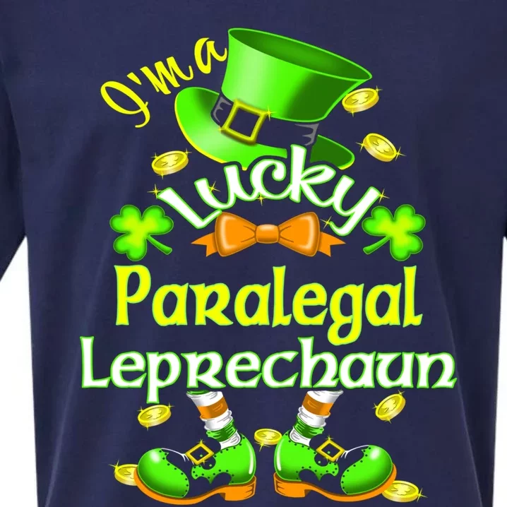 St Patrick's Day Paralegal Costume I'm A Lucky Leprechaun Funny Gift Sueded Cloud Jersey T-Shirt