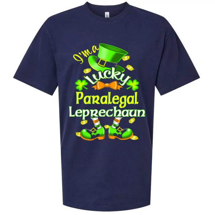 St Patrick's Day Paralegal Costume I'm A Lucky Leprechaun Funny Gift Sueded Cloud Jersey T-Shirt