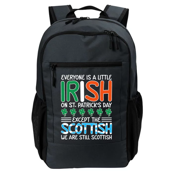 St. Patrick's Day Irish Flag Scottish Shamrock Funny Joke Daily Commute Backpack