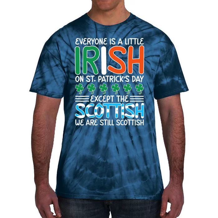 St. Patrick's Day Irish Flag Scottish Shamrock Funny Joke Tie-Dye T-Shirt