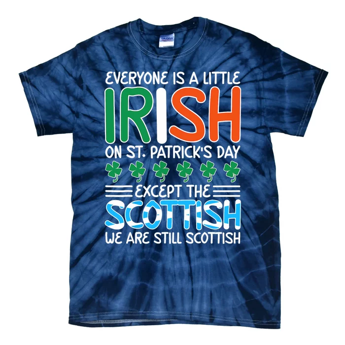 St. Patrick's Day Irish Flag Scottish Shamrock Funny Joke Tie-Dye T-Shirt