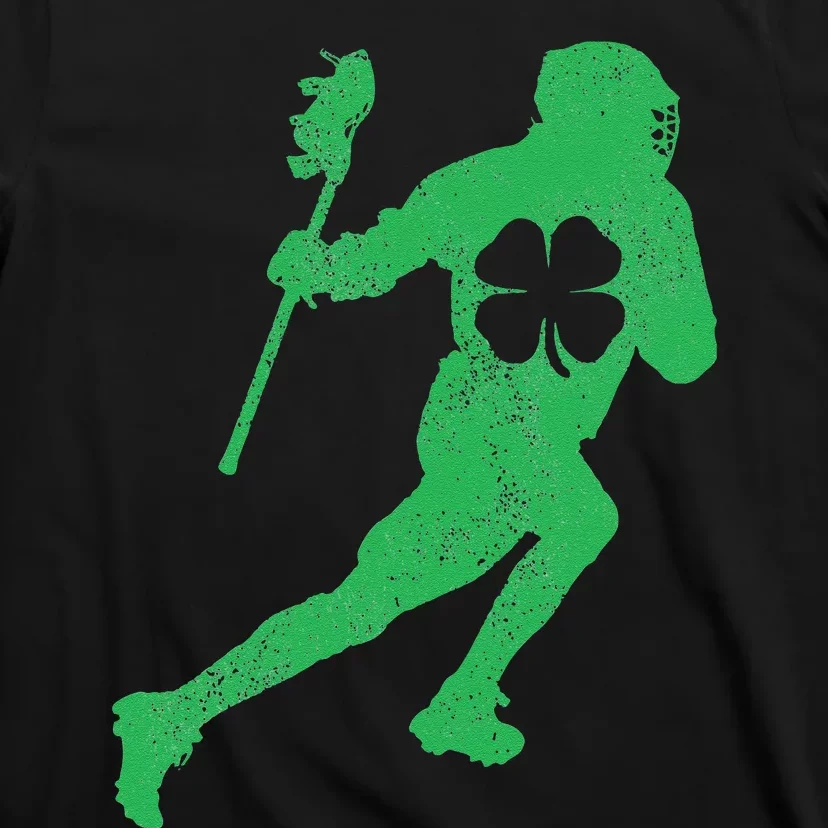 St Patrick's Day Shamrock Lacrosse Saint Paddy's T-Shirt