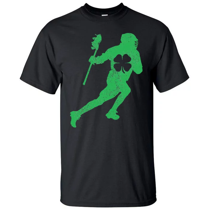 St Patrick's Day Shamrock Lacrosse Saint Paddy's Tall T-Shirt