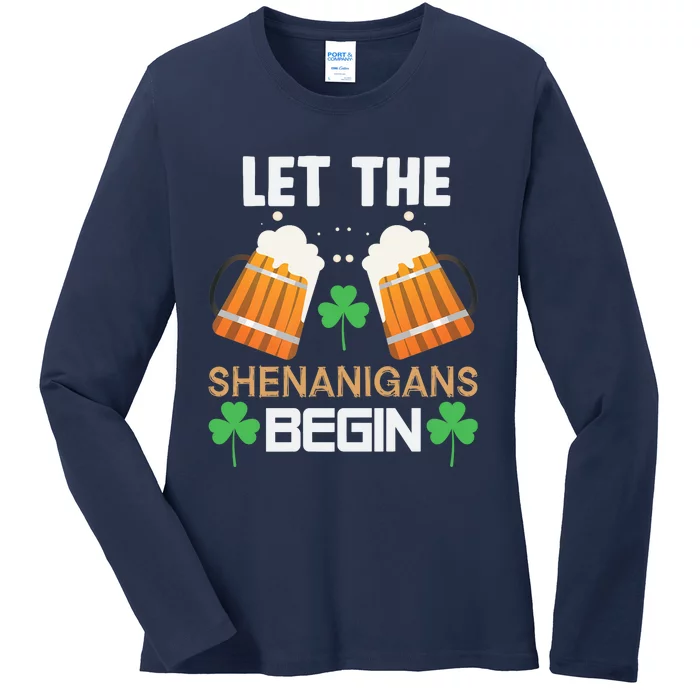 St Patricks Day Ladies Long Sleeve Shirt