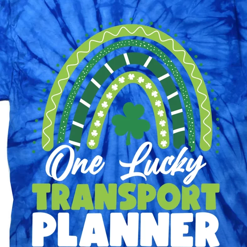 St Patricks Day One Lucky Transport Planner Funny Gift Tie-Dye T-Shirt