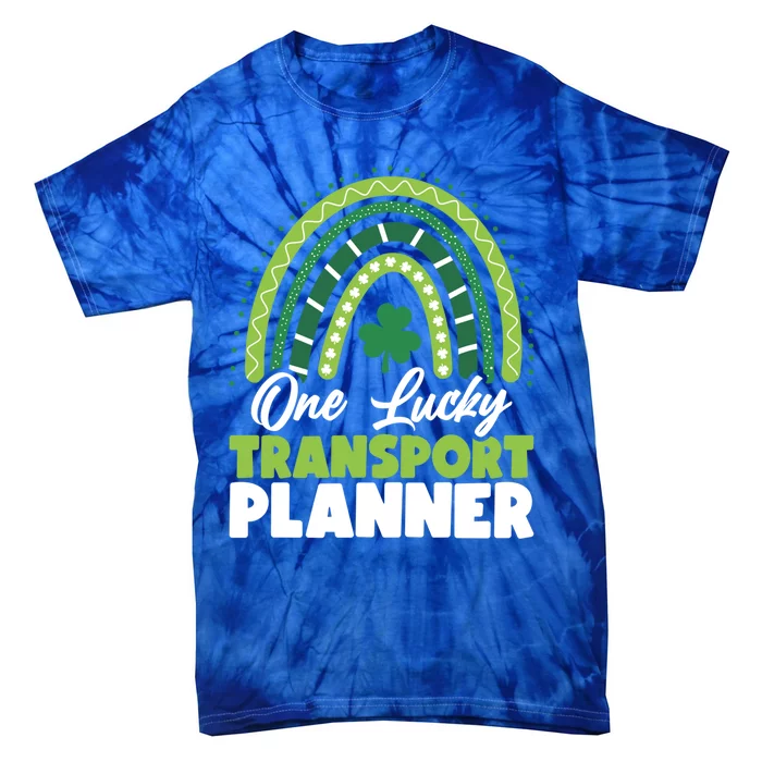 St Patricks Day One Lucky Transport Planner Funny Gift Tie-Dye T-Shirt