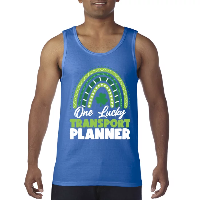 St Patricks Day One Lucky Transport Planner Funny Gift Tank Top