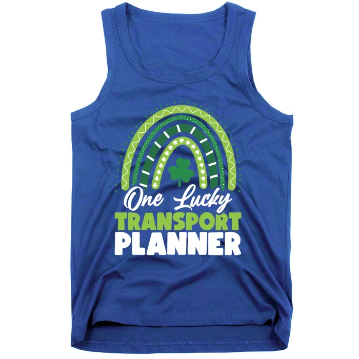 St Patricks Day One Lucky Transport Planner Funny Gift Tank Top