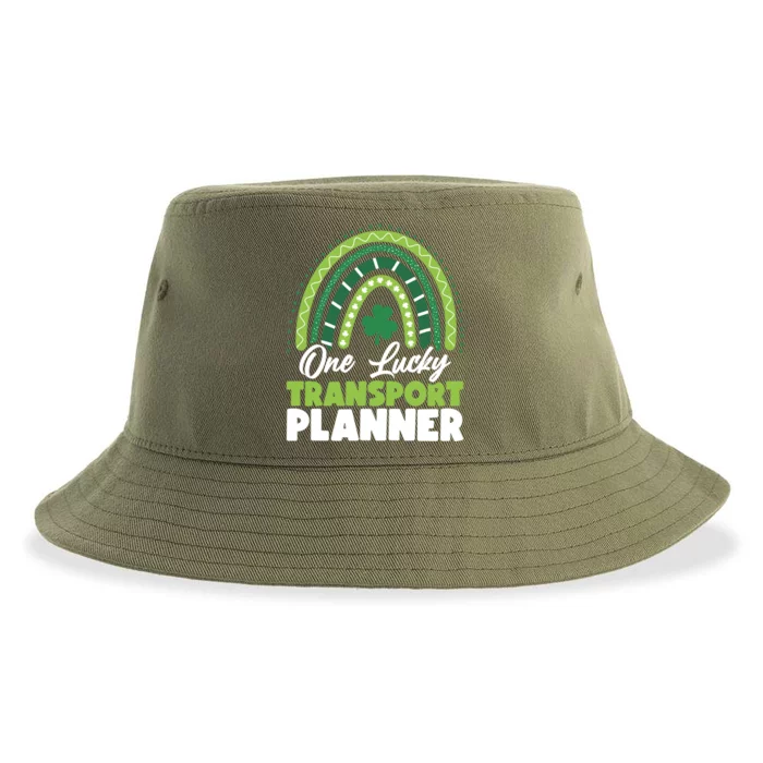 St Patricks Day One Lucky Transport Planner Funny Gift Sustainable Bucket Hat