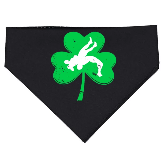 St. PatrickS Day Wrestling Shamrock USA-Made Doggie Bandana