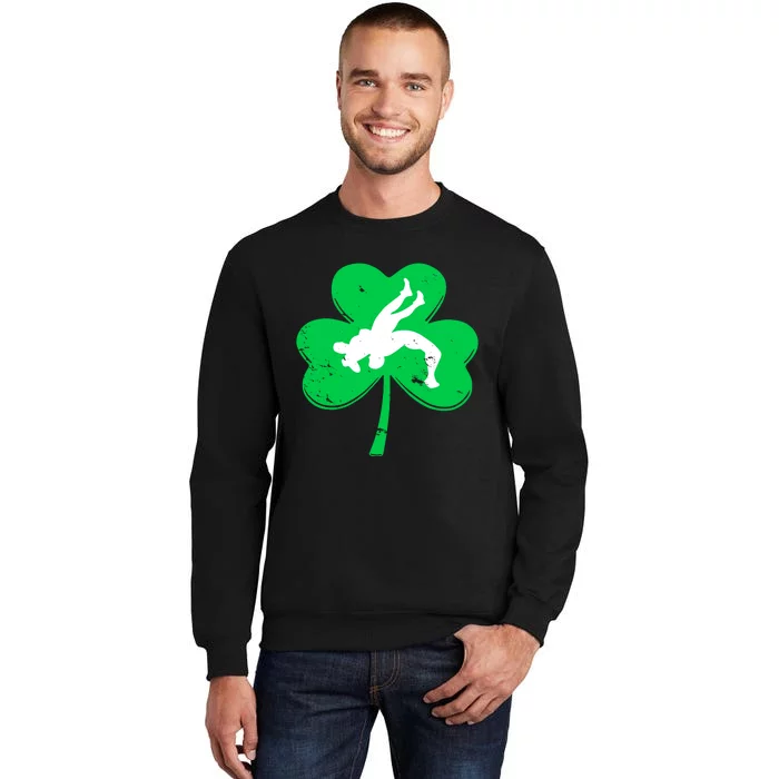 St. PatrickS Day Wrestling Shamrock Tall Sweatshirt