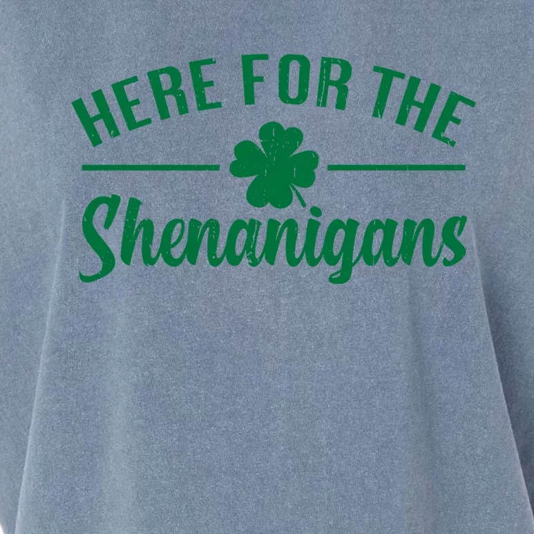 St Patricks Day Funny Here For Shenanigans St Patricks Day Gift Garment-Dyed Women's Muscle Tee