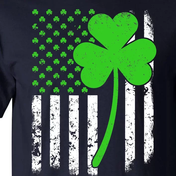 St. Patrick's Day Irish American Flag Shamrock Gifts Tall T-Shirt