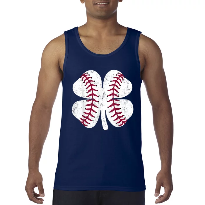 St Patricks Day Shamrock Baseball Saint Paddy's Tank Top