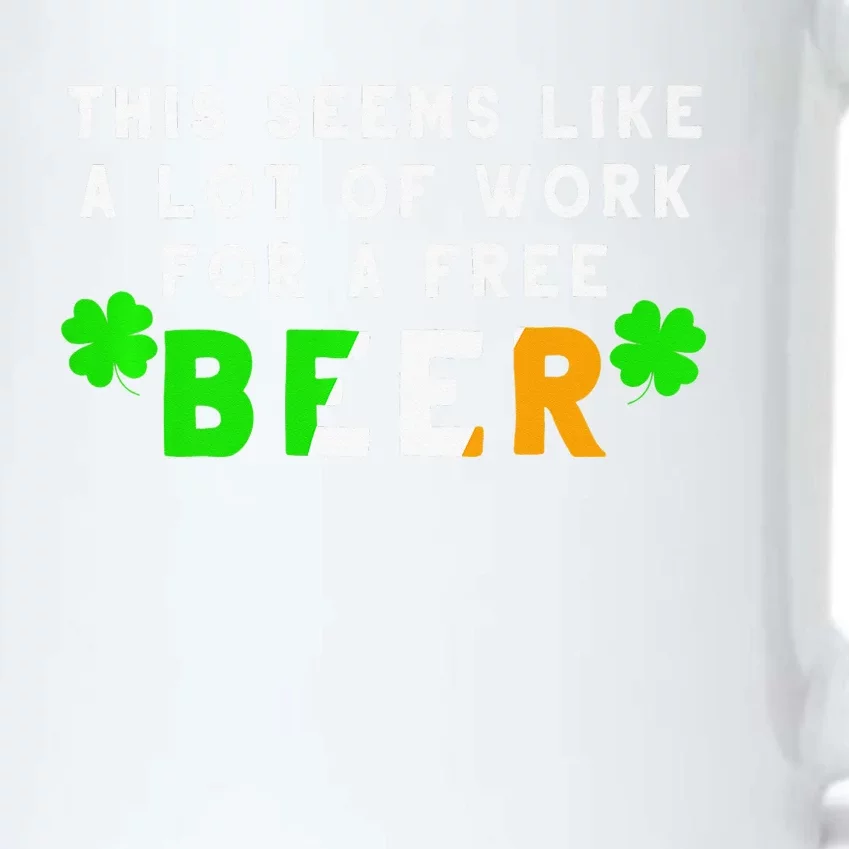 St Patricks Day Running For Irish Beer Races Black Color Changing Mug