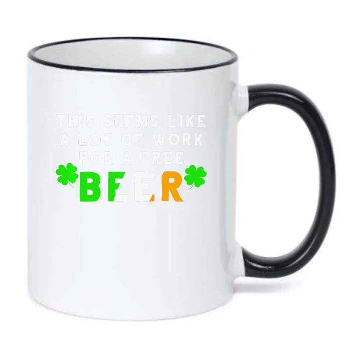 St Patricks Day Running For Irish Beer Races Black Color Changing Mug