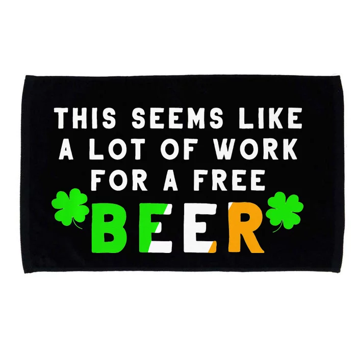 St Patricks Day Running For Irish Beer Races Microfiber Hand Towel