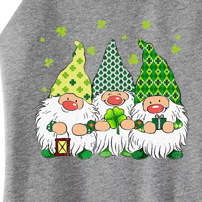 St Patricks Day Irish Gnomes Leprechauns St Pattys Day Women’s Perfect Tri Rocker Tank