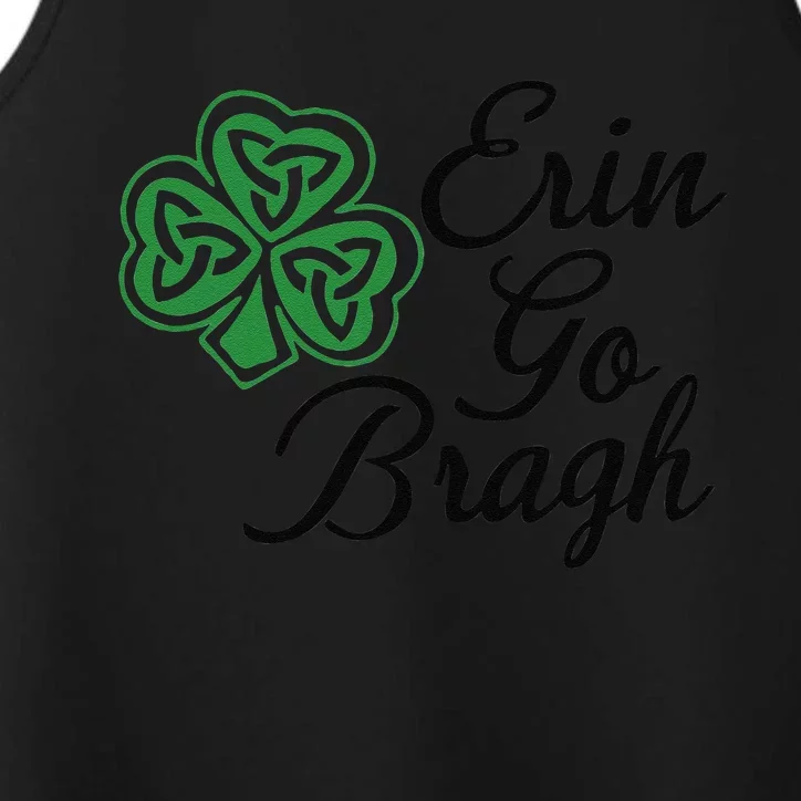 Saint Patrick's Day Erin Go Bragh Lucky Charm Paddy's Day Cute Performance Tank