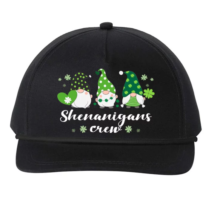 St Patricks Day Green Gnomes Funny Saying Irish Great Gift Snapback Five-Panel Rope Hat