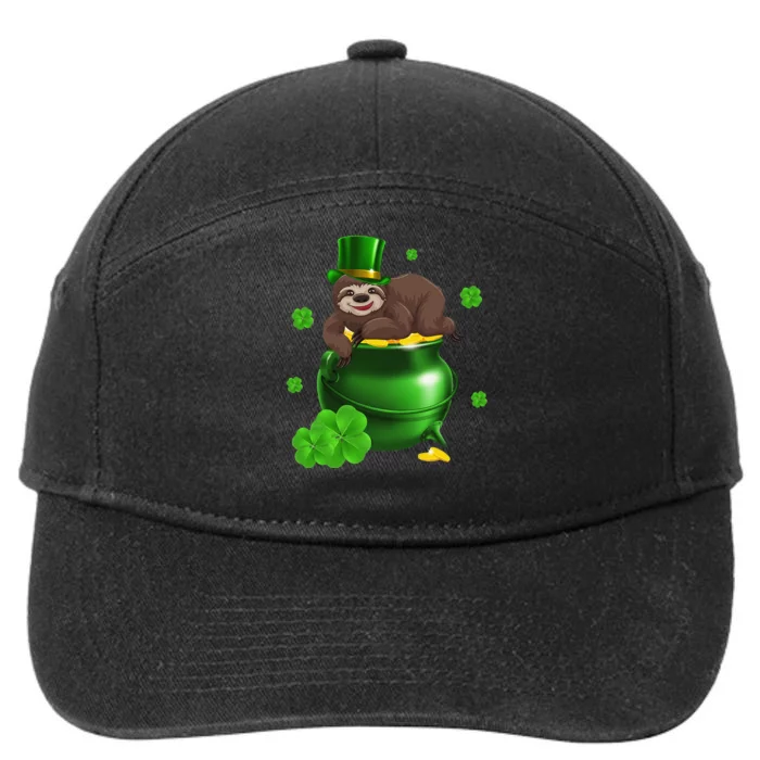 Saint Patrick's Day For Sloth Lovers Women Love 7-Panel Snapback Hat