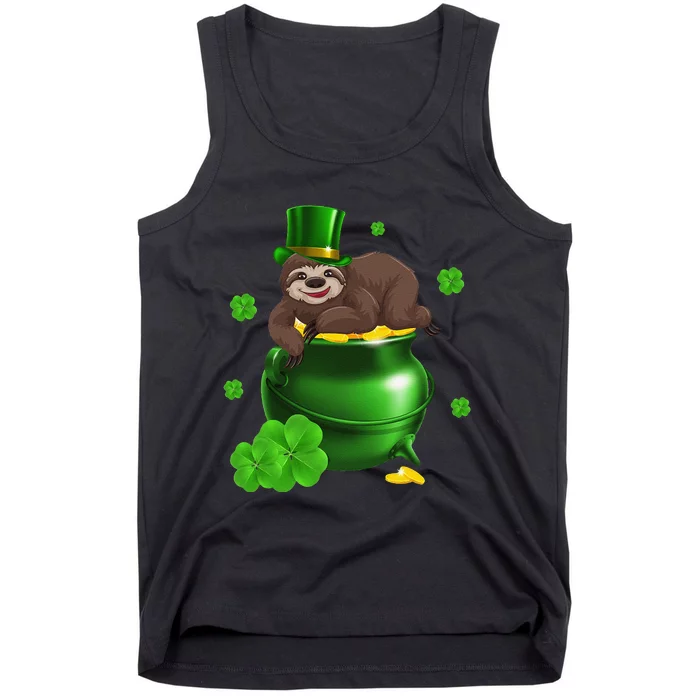 Saint Patrick's Day For Sloth Lovers Women Love Tank Top