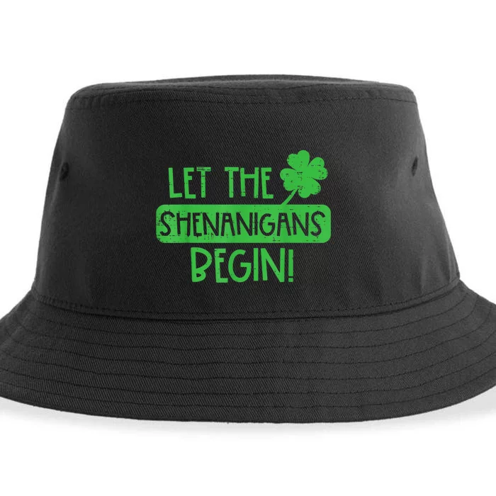 St Patricks Day Let The Shenanigans Begin Sustainable Bucket Hat