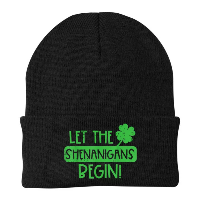 St Patricks Day Let The Shenanigans Begin Knit Cap Winter Beanie