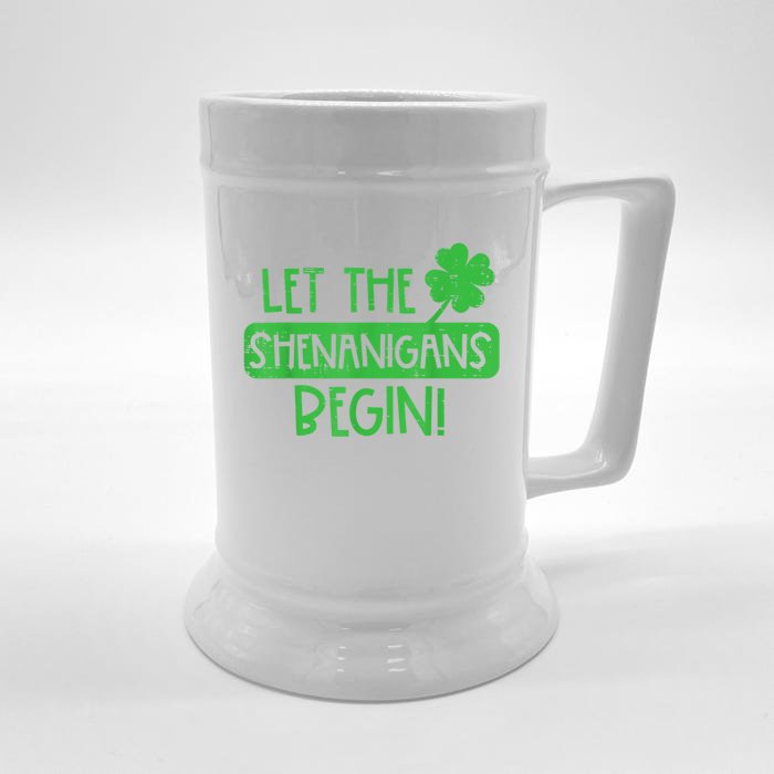 St Patricks Day Let The Shenanigans Begin Front & Back Beer Stein