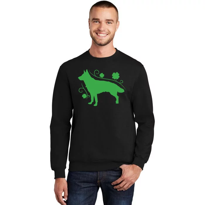 St Patricks Day Green Dog Sweatshirt