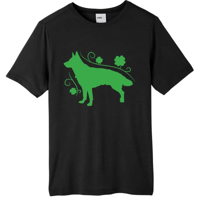 St Patricks Day Green Dog ChromaSoft Performance T-Shirt