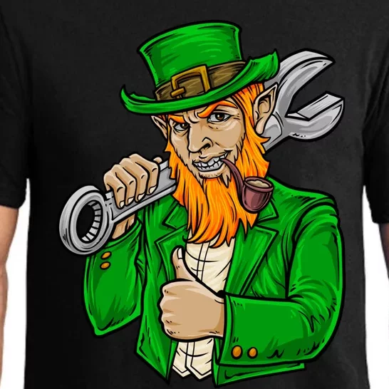 St Pattys Day Irish Leprechaun Car Mechanic Ing Gift Meaningful Gift Pajama Set