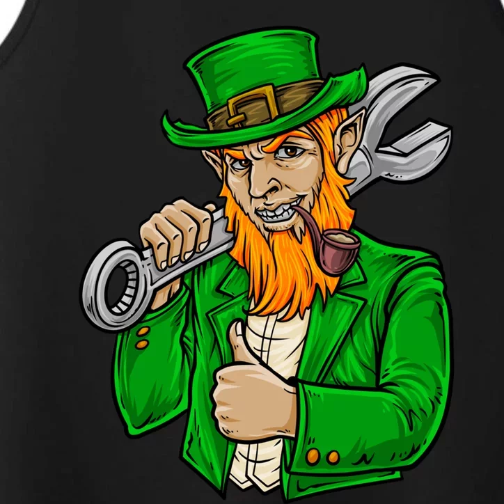 St Pattys Day Irish Leprechaun Car Mechanic Ing Gift Meaningful Gift Performance Tank