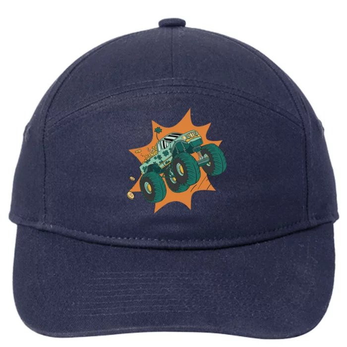 St Patrick's Day Monster Truck 7-Panel Snapback Hat